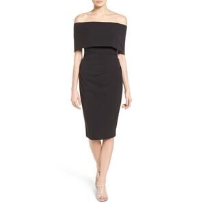 Vince Camuto 'Popover' Black Polyester Cocktail Dress Size 4